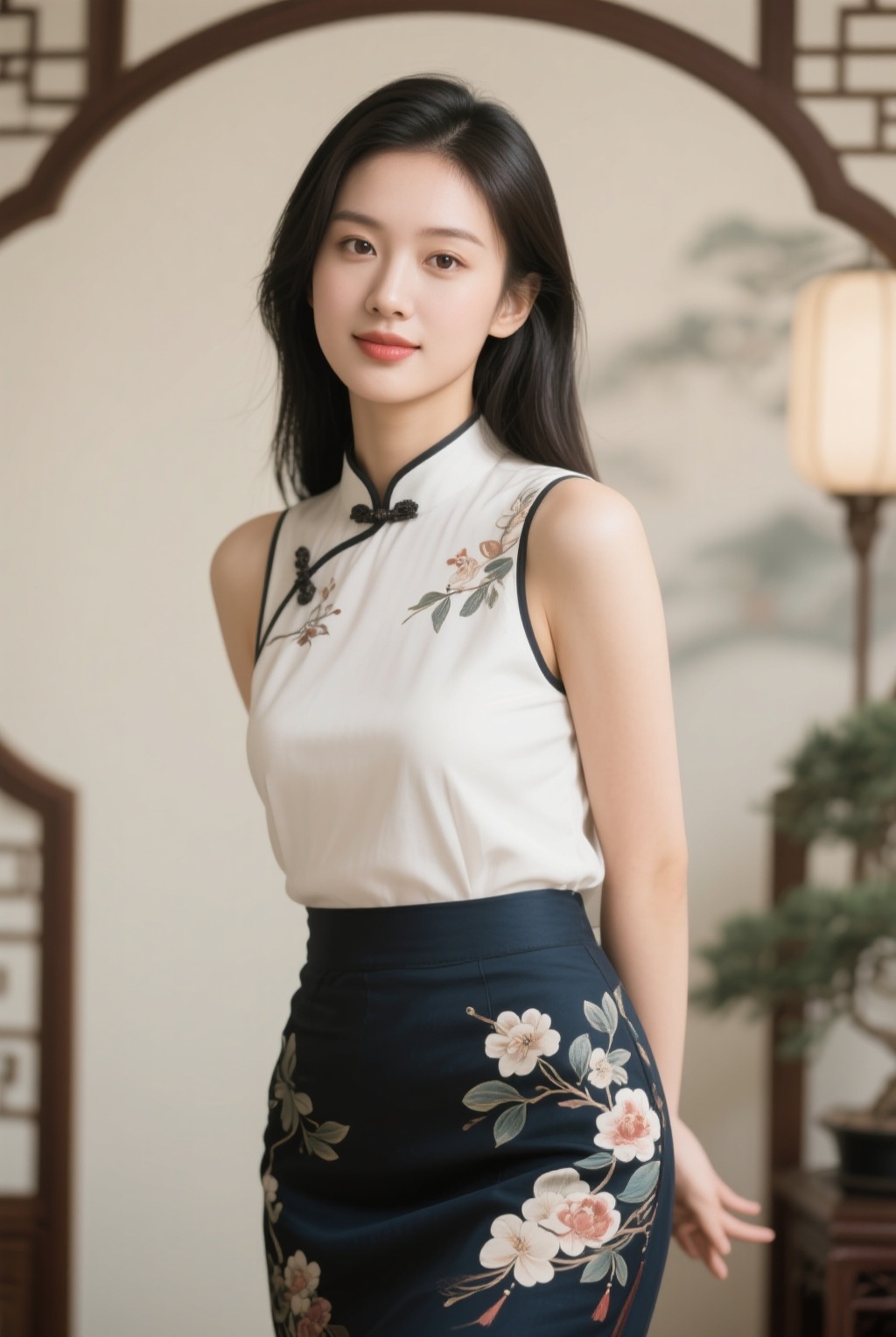 Magazine-cover walk with glamorous fashion energy