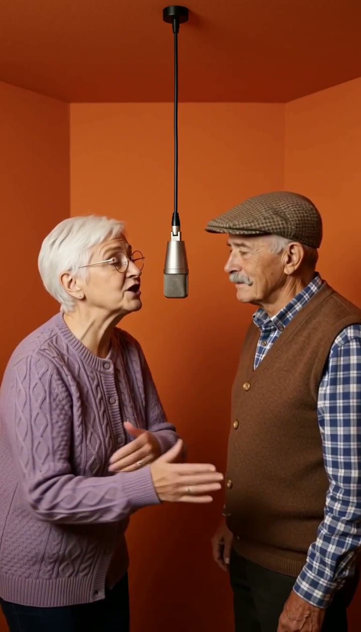 Grands-parents dans la cabine