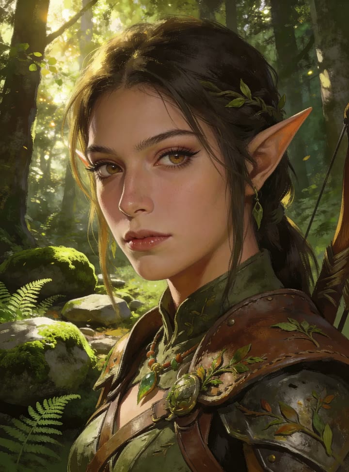 Talking character example — fantasy illustration