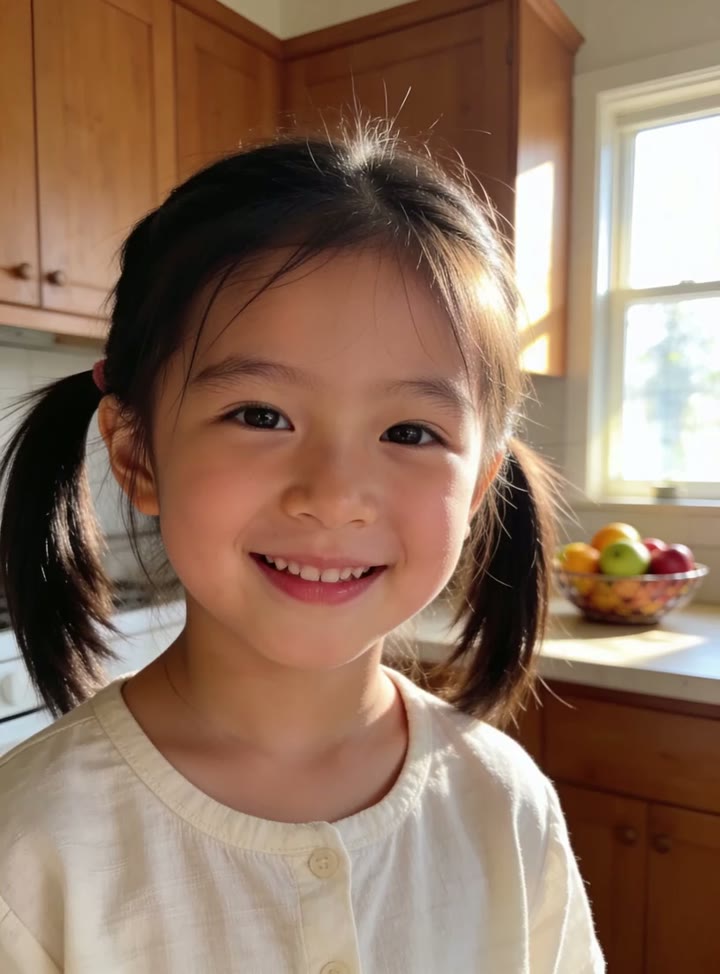Talking photo example — child portrait